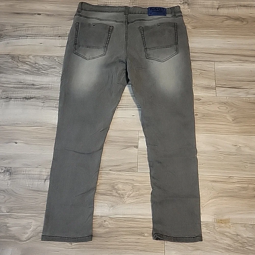 G Star Raw Jeans Mens 38x28 Gray‎ Stretch Straight Denim